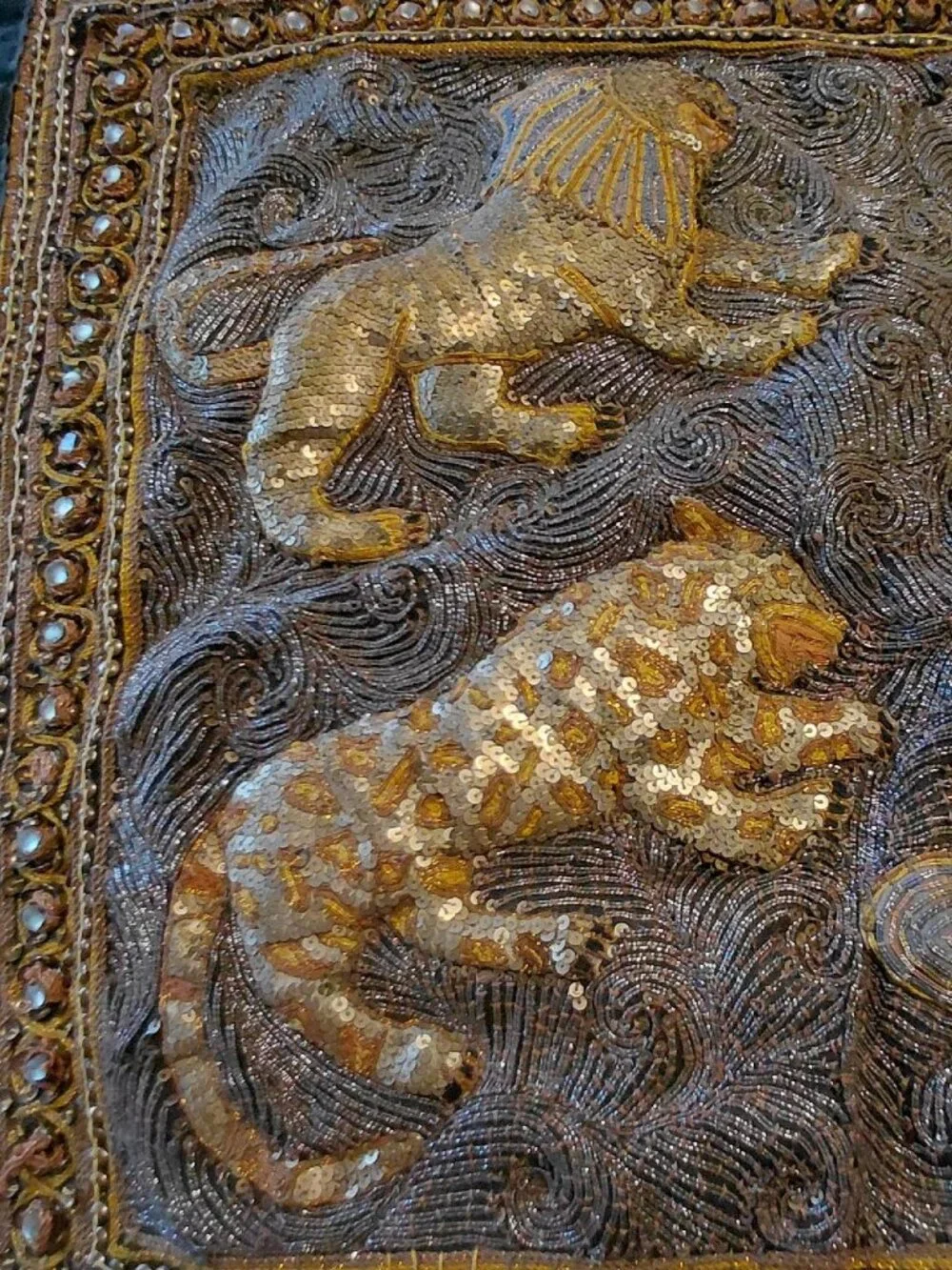Vintage Burmese Kalaga Tapestry /Wall Hanging
